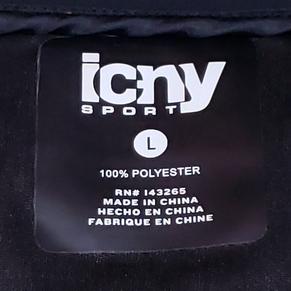 ICNY Sport Reflective Performance Windbreaker All Terrain Navy Orange Mens Large - Picture 7 of 8